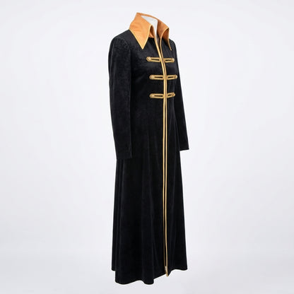 Mens Black Velvet Vintage Tailcoat