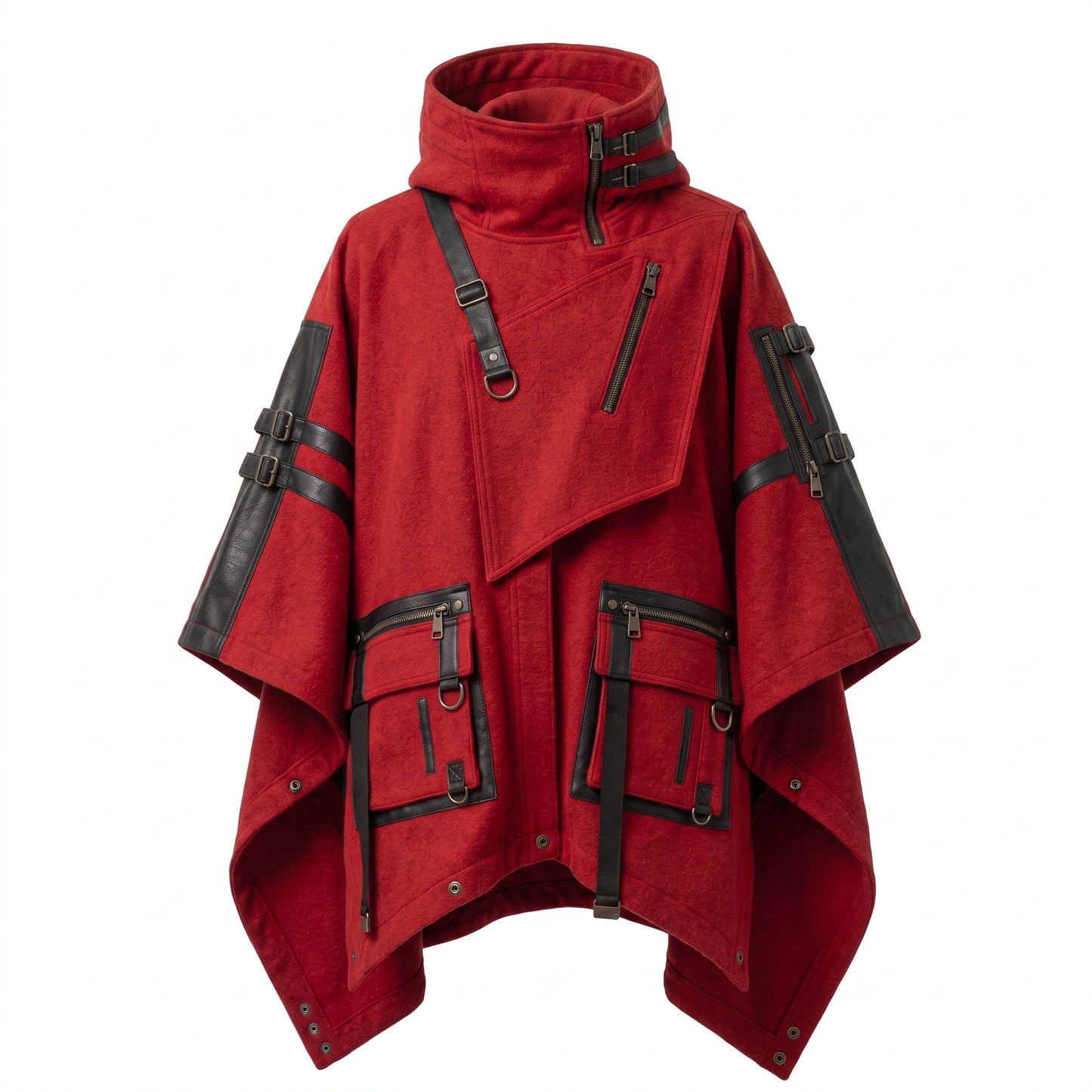 Red Wool Tactical Cloak