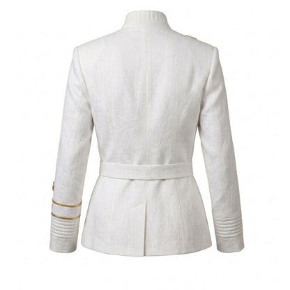 White Gold Sci-Fi Officer Jacket
